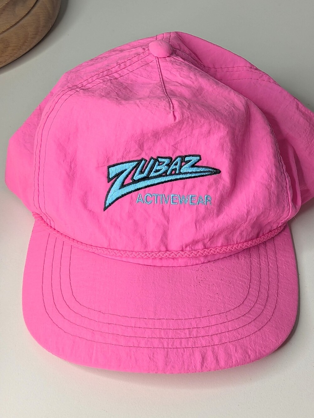 Zubaz Hot Pink Nylon Vintage Baseball Style Adjustable Cap OSFA
